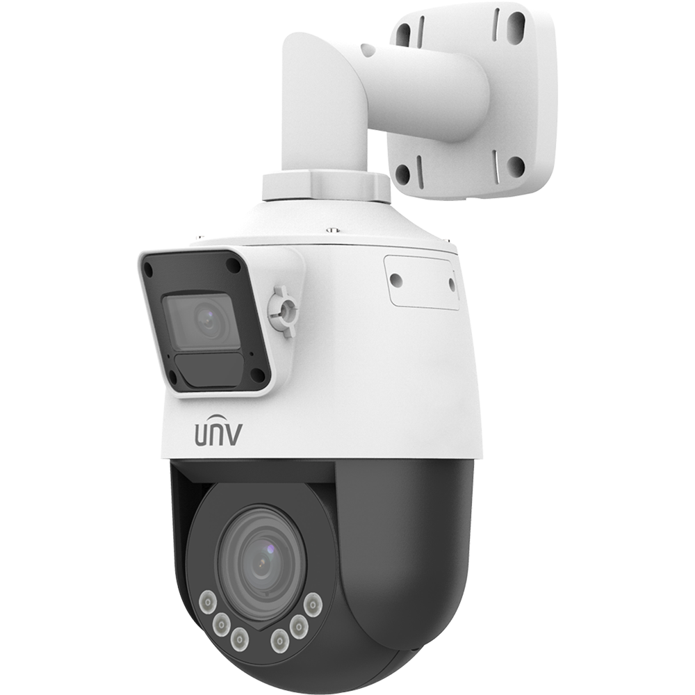 DOMO UNV TIPO MINI PTZ 2*2MPX LENTE DUAL 4X - 2.8MM LIGHTHUNTER - SERIE EASY -