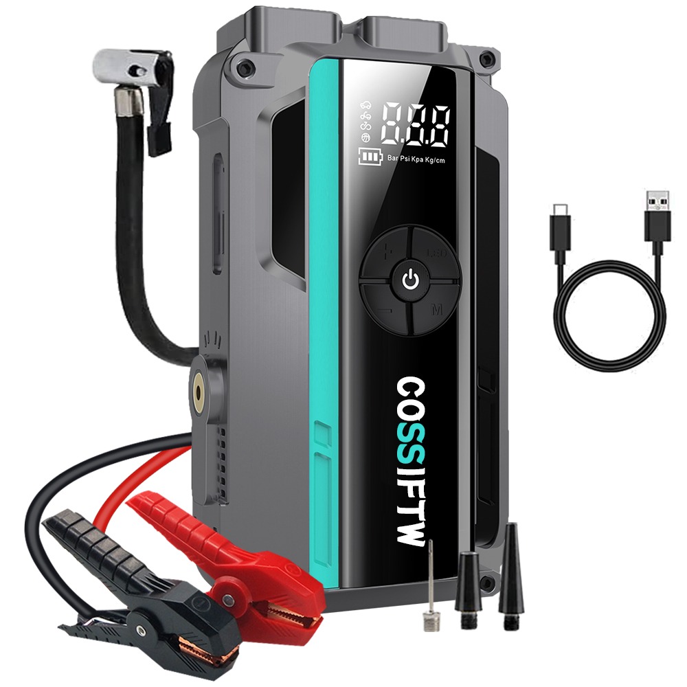 Arrancador de vehículos Peak current: 1000 Ah Capacidad de carga: 16800mAh