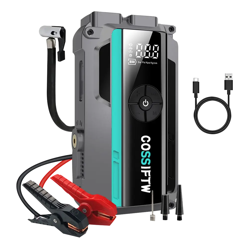 Arrancador de vehículos Peak current: 1000 Ah Capacidad de carga: 16800mAh