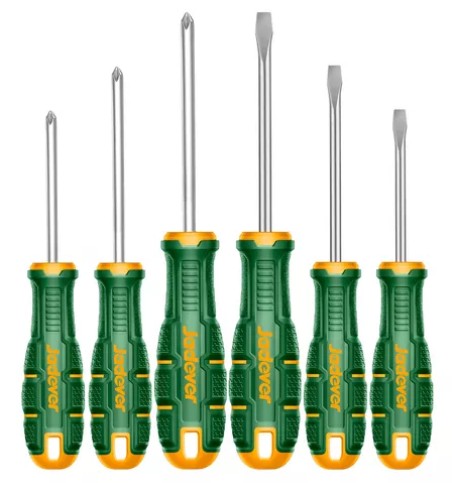 KIT Destornilladores - 6 Piezas - SL5.5x75mm + SL5.5x100mm + SL6.5x150mm + PH1x75mm + PH1x100mm + PH2x150mm