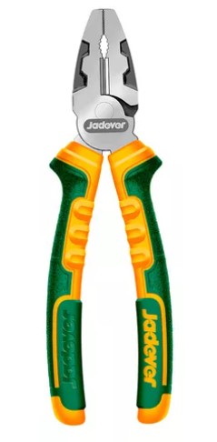 Pinza universal de Alto Torque 180mm 7" Funcion de llave y Desbarbado Mango Bicolor Ergonomico