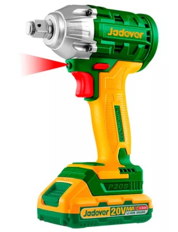 Llave de Impacto Brushless 1/2" Inalambrico 2300RPM/3300BPM con 2 Baterias Li-Ion 1.5AH - Voltaje 20V - Par de Apriete 300NM - Enchufes 21mm -Incluye Cargador