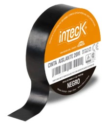 CINTA ADHESIVA PVC INTECK - NEGRA 5  METROS