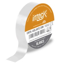 CINTA ADHESIVA PVC INTECK - BLANCA 5  METROS