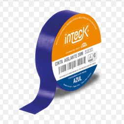 CINTA ADHESIVA PVC INTECK - AZUL 5 METROS