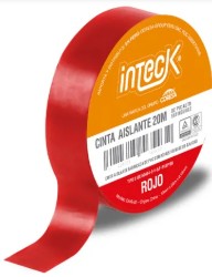 CINTA ADHESIVA PVC INTECK - ROJA 5 METROS