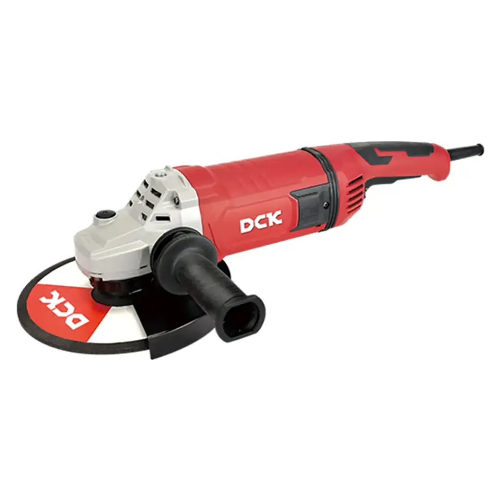 AMOLADORA ANGULAR DIAMETRO DEL DISCO 230MM ROSCA DEL EJE M14 PESO 5.4KG INCLUYE MANGO AUXILIAR, LLAVE, CARBONES