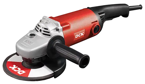 AMOLADORA ANGULAR POTENCIA 2200W DIAMETRO DEL DISCO 180MM ROSCA DEL EJE M14 PESO 5KG INCLUYE MANGO AUXILIAR, LLAVE, CARBONES