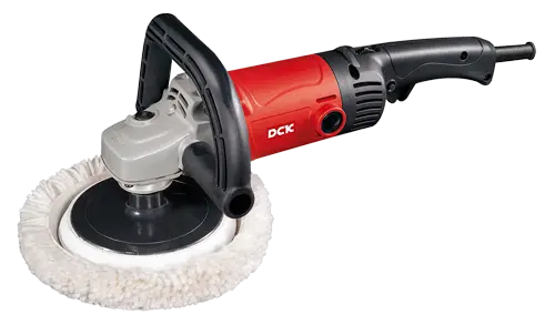 PULIDORA POTENCIA 1400W DIAMETRO DE LA RUEDA 180MM ROSCA DEL EJE M14 PESO 3.4KG INCLUYE FUNDA DEL LANA, LLAVE HEXAGONAL, CARBONES