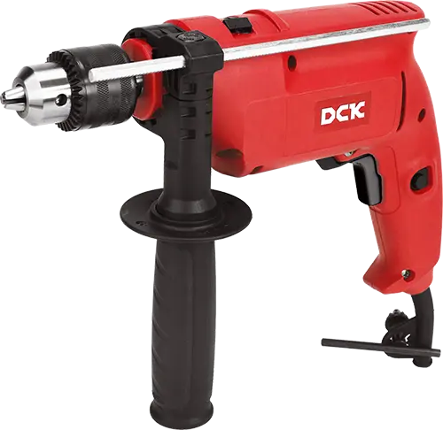 TALADRO DE IMPACTO ELECTRICO POTENCIA 500W DIAMETRO MAX. DE PERFORACION ACERO 10MM, PARED 13MM, MADERA 25MM PESO 2KG INCLUYE MANGO AUXILIAR, MEDIDOR DE PROFUNDIDAD, LLAVE DE MANDRIL, CARBONES