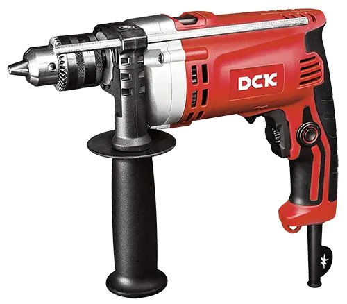 TALADRO DE IMPACTO ELECTRICO POTENCIA 710W DIAMETRO MAX. DE PERFORACION ACERO13MM, CONCRETO 16MM, MADERA 30MM PESO 2KG INCLUYE MANGO AUXILIAR, MEDIDOR DE PROFUNDIDAD, LLAVE MANDRIL, CARBONES