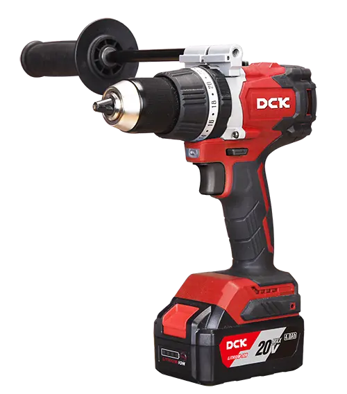 TALADRO ATORNILLADOR PERCUTOR INALAMBRICO 850W MAX. TORQUE 120Nm MANDRIL 13MM MAX. DE PERFORACION ACERO 13MM, PARED 13MM, MADERA 45MM PESO 2.2KG MOTOR BRUSHLESS INCLUYE BATERIA 4Ah*2 Y CARGADOR