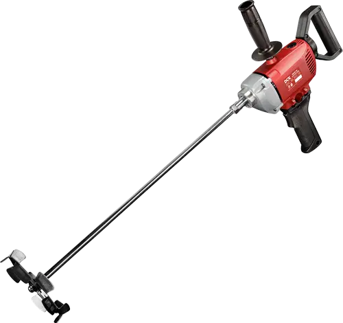 MEZCLADOR ELÉCTRICO POTENCIA 1010W ROSCA DEL EJE M12 LARGO MAX. DE LA PALETA MEZCLADORA 160MM INCLUYE MANGO AUXILIAR, CARBONES, UNA PALETA MEZCLADORA 160MM