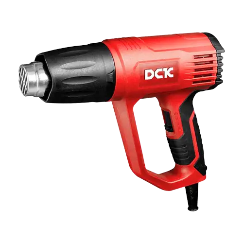 PISTOLA DE CALOR POTENCIA 2000W TEMPERATURA MAX. 600°C TEMPERATURA Y FUERZA DEL AIRE REGULABLE EN 3 VELOCIDADES PESO 0.8KG INCLUYE TUBOS PLANO, REDONDO
