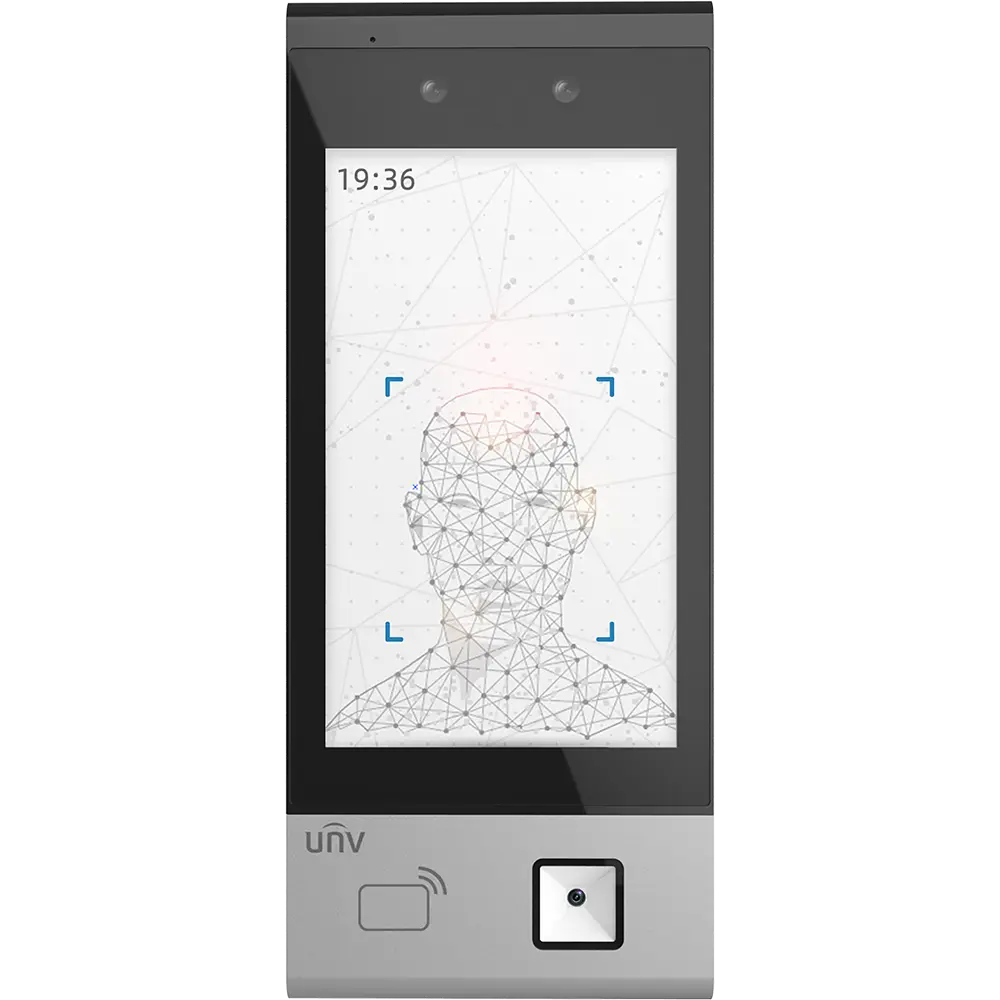 CONTROL DE ACCESO RECONOCIMIENTO FACIAL PANTALLA 7"' CAPACIDAD DE ROSTROS  50000 METODO INDENTIFICACIÓN  FACIAL, TARJETA, PIN, CODIGO QR