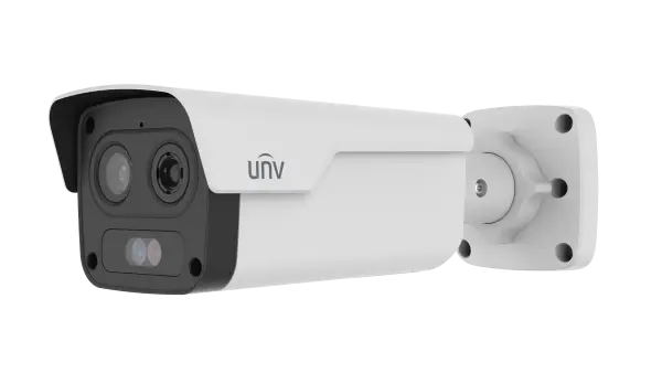 CAMARA IP PRO TIPO BULLET BI-ESPECTRO OPTICO COLOR 2688X1520@30FPS, ULTRA 265/H.265, DC12V/POE, IR 50M, TERMICO 256X192@30FPS, 10MM, AUDIO&ALARMA, DETECCION DE FUEGO, HUMO, SIP(INTRUSION INTELIGENTE)