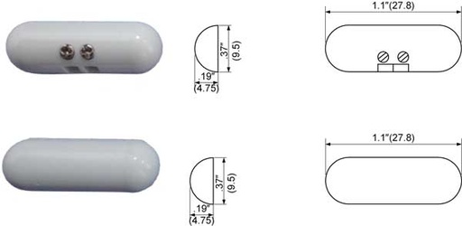[TAPILLTCWH] Magnético Tane píldora blanco
