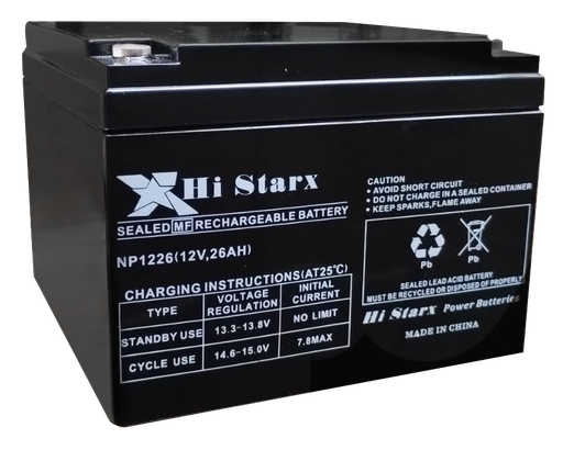 [HS1226] HI STARX 12v 26AH