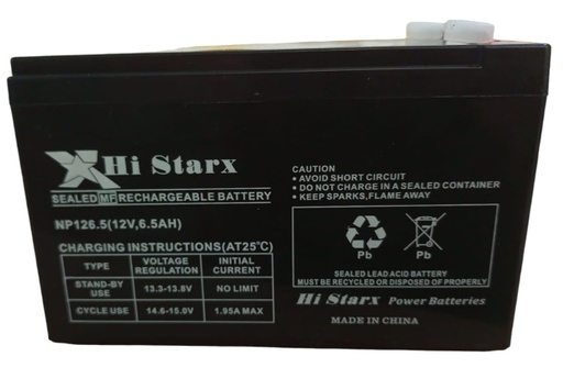 [HS126.5] HI STARX 12v 6.5 Ah
