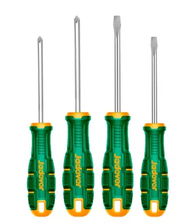 [JDSSA404] KIT Destornilladores - 4 Piezas - SL5.5x100mm + SL6.5x150mm + H1x100m + H2x150mm