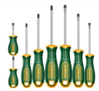 [JDSS1408] KIT Destornilladores - 8 Piezas - Acero CR-V - 4 Planos SL3 SL5.5 SL6.5(X2) + 4 Phillips PH0 PH1 PH2(X2)
