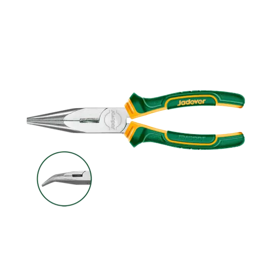 [JDPL4C06] Pinza de Punta Curva 160mm 6" Mango Bicolor Ergonomico