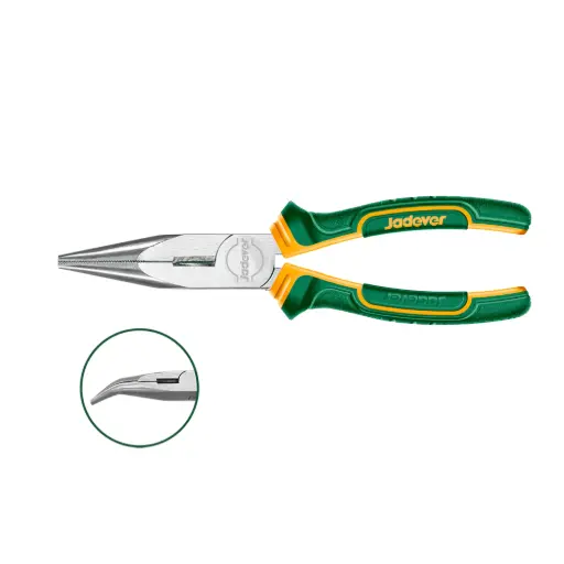 [JDPL4C06] Pinza de Punta Curva 160mm 6" Mango Bicolor Ergonomico