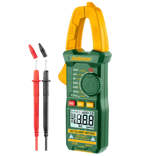 [JDDM6501] Pinza Amperimetrica Digital de CA - TRUE RMS 2000 Cuentas - Corriente CA: 2A-200A - Voltaje CA: 2V-600V - Voltaje CC: 200MV-600V