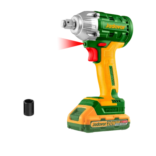 [JDCD1512-4] Llave de Impacto Brushless 1/2" Inalambrico 2300RPM/3300BPM con 2 Baterias Li-Ion 1.5AH - Voltaje 20V - Par de Apriete 300NM - Enchufes 21mm -Incluye Cargador