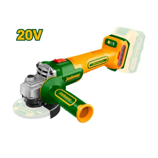 [JDLAP522-4] Amoladora Angular inalambrica Brushless 3000/9000RPM Con bateria li-Ion 1.5AH - Voltaje 20V - Diametro del Disco 115mm - Rosca del husillo M14 - Incluye Cargador