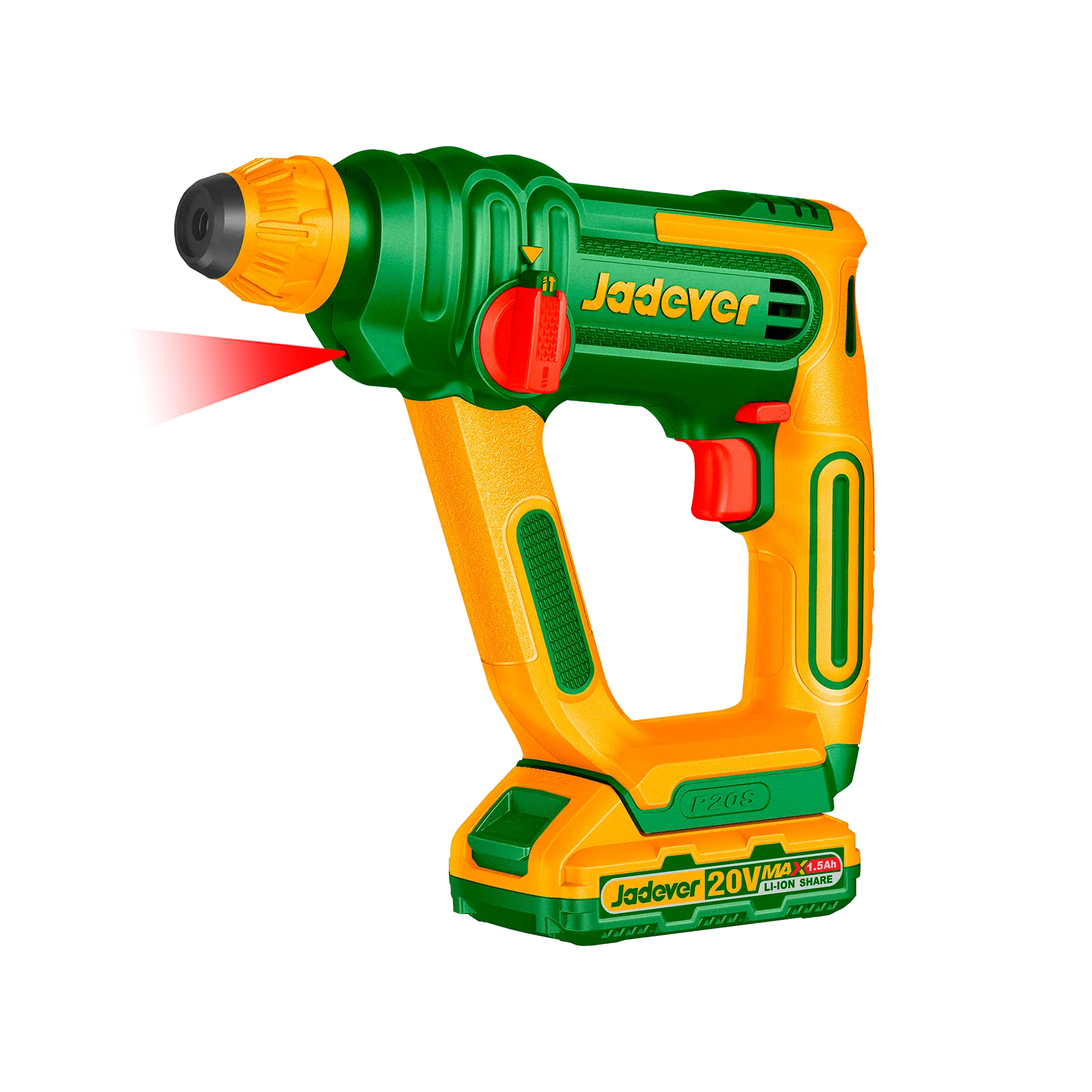 Rotomartillo Inalambrico 850RPM - Voltaje 20V - Tasa de Impacto 5100BPM - Energia Impacto 1,5J - Sistema SDS - No Incluye Bateria Ni Cargador