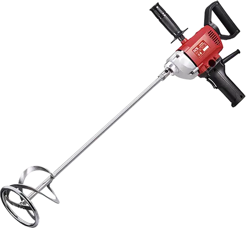 [KQU160] MEZCLADOR ELÉCTRICO POTENCIA 800W ROSCA DEL EJE M12 LARGO DE LA PALETA DE MEZCLA 160MM INCLUYE MANGO AUXILIAR, CARBONES, UNA PALETA MEZCLADORA 120MM