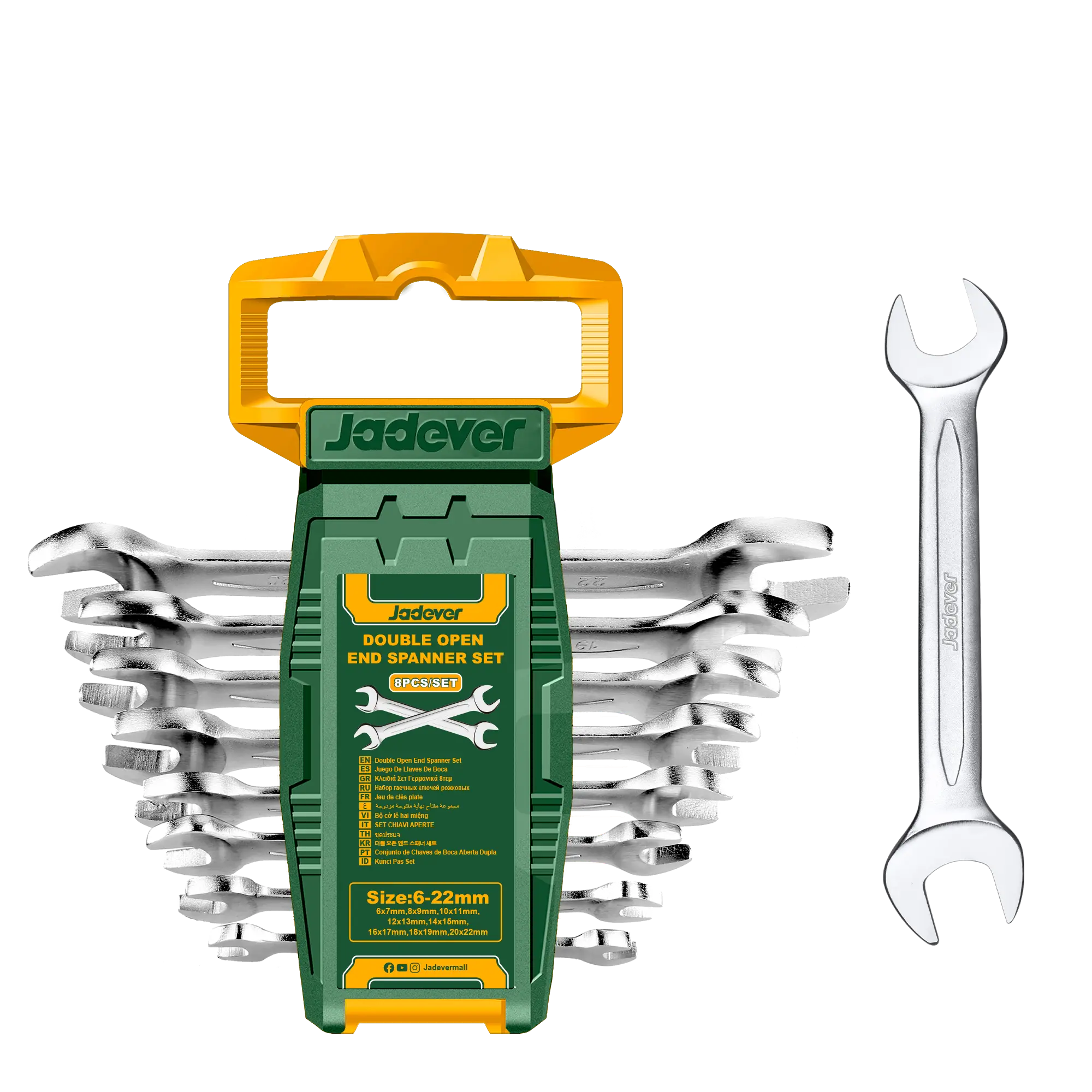 Kit llaves dobles de 8 piezas