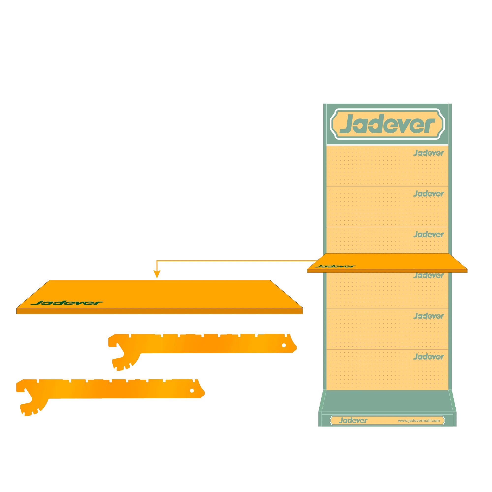 Estante y soporte - material: acero (spcc)